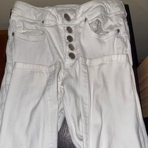 White button up pants( high waisted )